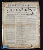 France - The National Convention Bulletin - Dimanche 4 Novembre 1792 - the short-lived convention