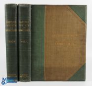 1908 British Sports and Sportsmen Past and Present vol. I and II, large folio books - the impressive