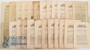 Parliament Acts Table of the Statues from Queen Anne, William IV & George III: a mixture of Acts