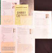 Entertainment Autographs - featuring Chubby Checker (b.1941) (with programme), Gregory Peck (1916-