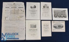 Various Handbills (7) to incl Massey Harris Harvesting 1910-20s Handbill - fold out 8 page catalogue