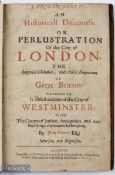 London History - 'Londinopolis An Historicall or Perustration of The City of London' by Jam Howel