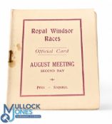 Newbury January Steeple Chases Programme 1920. 12 page Race Card detailing the 6 Races. Colour