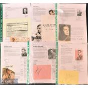 Entertainment Autographs - featuring Roger Moore (1927-2017), Dirk Bogarde (1921-1999), Walter