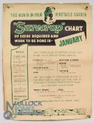 Agriculture - Posters: group of approx. seven posters printed in green and black advising on seed