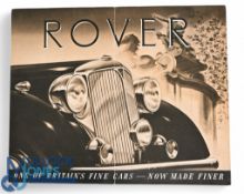 The New Rover 60 & 75 1953. A fold out to poster, size of 6 page brochure has illustrations of these