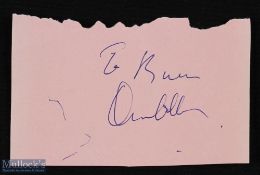 Entertainment - Hollywood - Orson Welles - signature on an album page