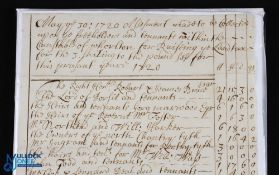 Yorkshire - Whorlton 1720 - manuscript Land Tax Assessment made 30th May upon the Freeholders and