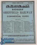 Railways - Rogers' Sheffield Railway and Commercial Guide 1855 - 26 page Times Tables of trains