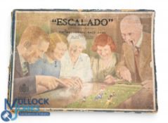 Escalado c1920s Attractive horse racing game, complete with its five Lead Race Horses (which