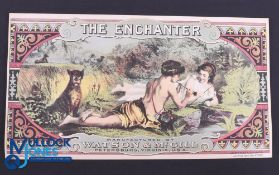 Very large beautiful advertisement 1876 - attractive Arcadian Scene of Ancient Greece by