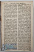 The Scots Magazine 1769: Bound volume of monthly issues, lacks front board and first leaf of