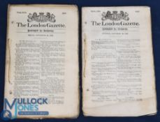 Railways - Dean Forest, Monmouth, Pontypool, Aberystwyth & Shrewsbury - London Gazettes Nov 22, 1852