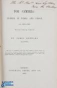 For Cambria - Theses in Verse and Prose by James Kenward (Elvynydd) London 1868 - x + 264pp + 23pp