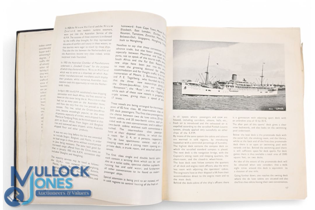 K P M Shipping Official Yearbook 1937-1938. This the largest Netherlands Shipping Lines Official - Image 3 of 3
