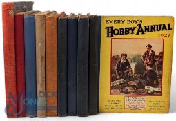 Every Boy's Hobby Annual 1927-9, 1931, 1936 Hobbies New Annual 1931-32, 1938-39 -9 vols, all with