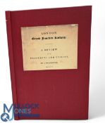 London Grand Junction Railway 1837. An interesting early proposed early railway Prospectus of