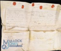 Somerset - Lease of an Inn: extensive indenture on nine sheets of parchment dated September 29th,