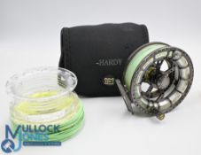 Hardy ASR 5000 Ultralite large arbor fly reel and 2x Cassettes (3) the reel marked 01A17HK to