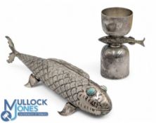 Interesting Fish Spirit Drinks Measure - PH Vogal & Co Cocktail Jigger - the double ended jigger