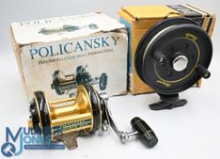 Policansky Monarch 2010 Precision lever drag reel, LHW, optional check/brake, fine, c/w papers in