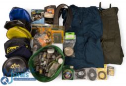 Fishing Tackle and Accessories, a mixed lot to include reel bags, vintage Maxine plastic. cotton