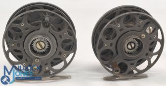 A pair of Mercury alloy centre pin/trotting reels, 3 ¾