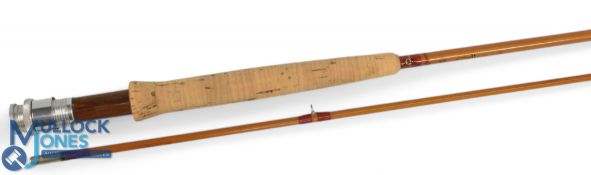 Orrell SF hand built split cane compound taper light line brook trout fly rod, 7ft 6