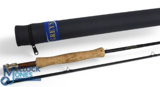 Greys hand built in Alnwick G P R L carbon fly rod 10ft 2pc line 5#, alloy uplocking reel seat