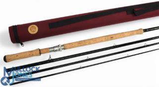 Hardy Alnwick GEM Mk II carbon salmon fly rod: 15ft 4pc line 10#, 262 handle with alloy down locking