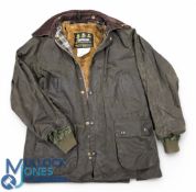 Barbour Bedale Wax Jacket Waterproof, with fleece lining size 36c /91cm in good used condition