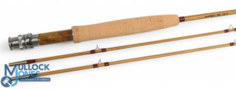 A very fine Zhus split cane trout fly rod No 120606001: 6ft 9
