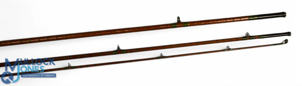 A fine Hardy Alnwick Crown Houghton Palakona split cane trout fly rod: 10ft 3pc, alloy uplocking - Image 2 of 3