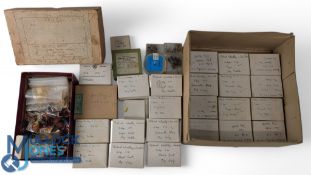 Large collection of vintage and modern trout, sea trout and salmon flies, many in card boxes,