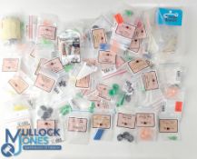 Large Quantity of Fly tying accessories features tubes, discs, multiple colours, by mainly The Fly