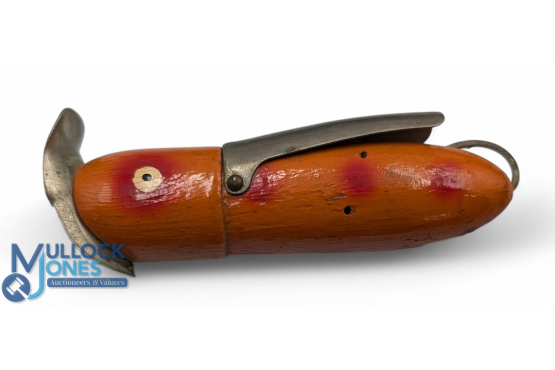 Fishing Lure Collection, to include period c1940 USA Hargrett orange wooden cats paw, Dalton special - Image 2 of 3