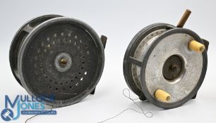 2x C Farlow & Co Ltd, London vintage reels, for spares/repairs, a 4 1/8