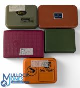 Hardy Neroda trout fly box, holding collection of trout flies, nymphs and buzzers, a Wheatley foam