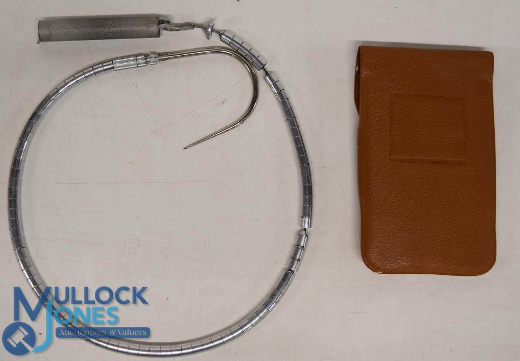Schukra Patent Osterreichisches folding alloy gaff in full working condition, turned hollow