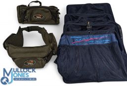 2x TF Gear Fishing Waist Bags, plus a large Drennan Matchpro Carp Silverfish keepnet head - no
