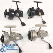 A collection of Breton fixed spool reels, all with good bail, on/off check and run well, with a