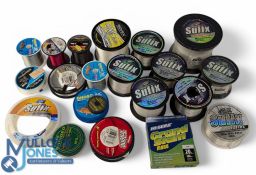 Collection of Sea and Coarse Nylon Fishing Line Reels, used and part used reels, with makers of