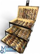 A fine C Farlow & Co Ltd, 10 Charles Street, St James, London SW1 - black japanned 4 tiered