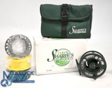 Sharpes of Aberdeen Belmont Duo 5/6 cassette fly reel with 3 colour coded spare cassettes, 3 ½