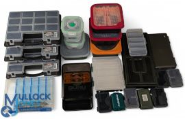Fishing Tackle Boxes, a mixed collection of plastic boxes, most look unused with makers of Korum,