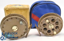 Grice & Young Christchurch Gypsy D'Or alloy centre pin trotting reel, 4 3/8