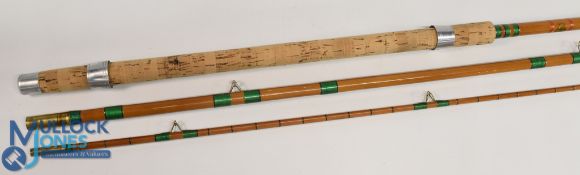 Gemko Brand Makers Ilford, 12ft, 3-piece coarse fishing rod, whole cane butt/middle, split cane tip,