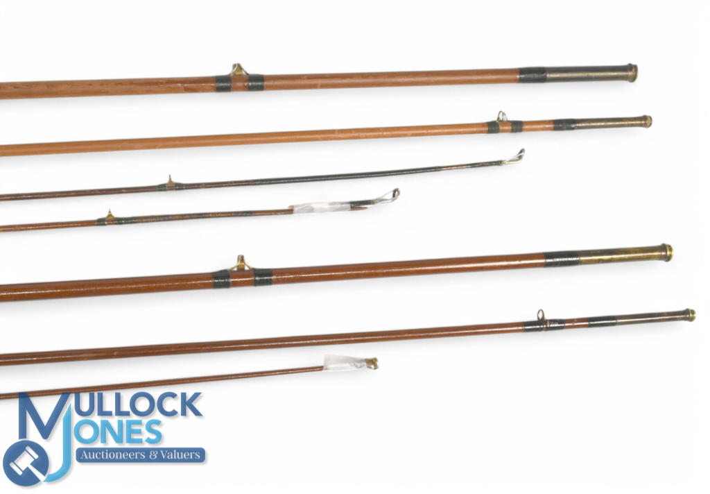 2x Hardy "The Alnwick" greenheart rods, Nos G72.86 and G17.715, greenheart 9ft 3pc plus spare - Image 3 of 3