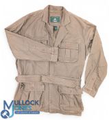 Orvis Cotton Fishing /Hunting Jacket, with belt multi pockets, in good clean light used condition