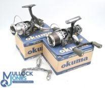 2x Okuma Epic Pro EPB30, bait runner style reels, 10 bearings, good with instructions and MOB. (2)